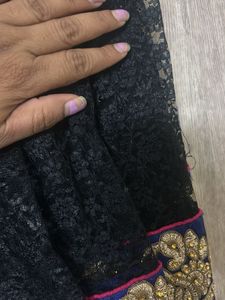 Elegant Black Saree
