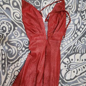 Open Back A-Line Dress