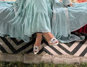 White Transparent Heels