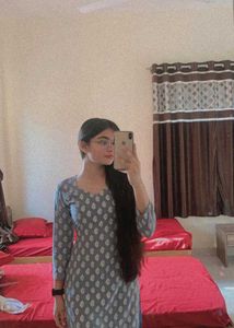 Elegant Grey Printed Kurta