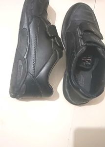 Boys Black School Shoes