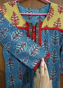 Blue Printed Kurti