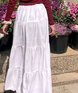 Y2k Korean Style White Skirt