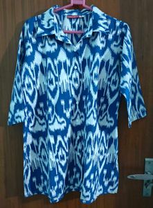 Blue Ikat Co-ord Set