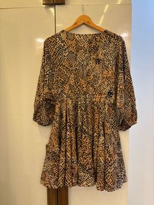 Printed Mini Dress