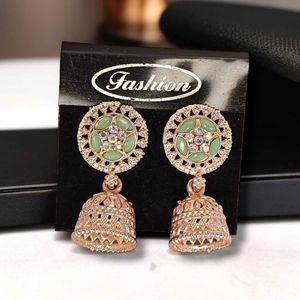 4 Pair Of Golden jhumkaEarings (Unused)