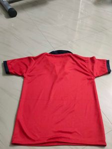 Red and Navy Blue Polo Shirt