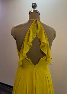 Beautiful Yellow Flowy Dress (Bust:32)