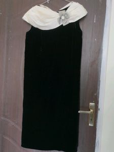 Elegant Black Velvet Gown
