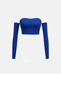 Stylish Blue Tube Top