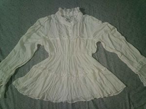 Korean Style White Women's Top