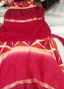 ethnic wear/ tribal design sleeveless frock . free