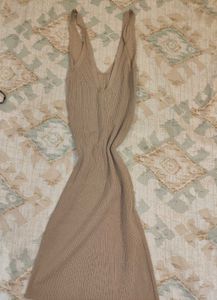 Ribbed Knit Midi Dress