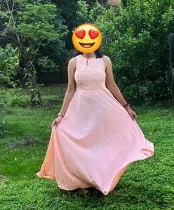 Peach Maxi Dress
