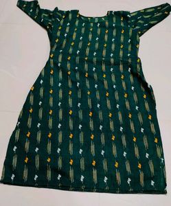 Green Printed Kurti