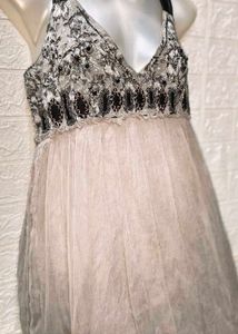 Elegant Grey Dress