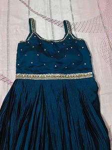 Elegant Blue Ethnic Gown