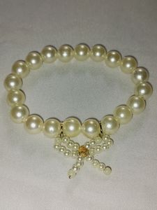 White Bow Bracelet