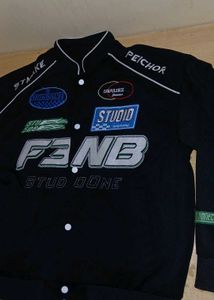 Black Pacthed Racer Jacket