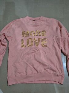 Pink &#34;More Love&#34; Sweatshirt