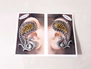 Peacock Ear Cuff Earrings