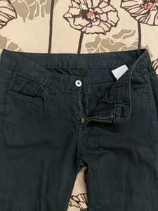 Black Cotton New Jeans