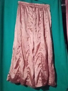 Beautiful Kidney Color Satin Plazzo
