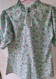 Floral Ruffle Top
