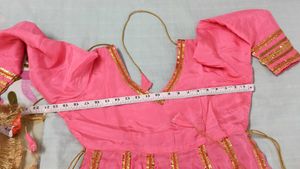 Pink Silk Anarkali