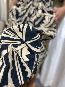 Printed Black And Brown Dress