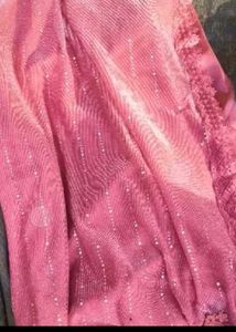 Pink Sequin Saree - Party Ready!