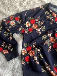 shein printed pullover