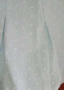 Light Blue Polka Dot Blouse