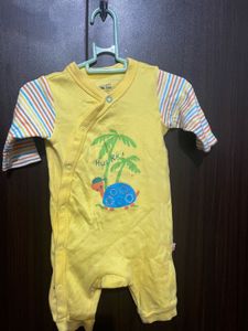 Cute Yellow Baby Romper