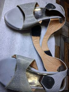 Elegant Silver Heels