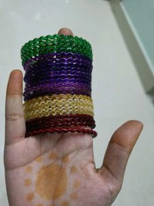 Combo Of Bangles + 3 Pairs Earrings
