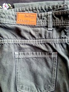 Olive Green Denim