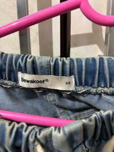 Bewakoof Ripped Denim Joggers