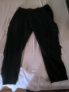 Black Cargo Sweatpants