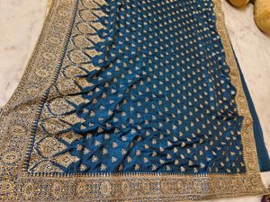 Very Beautiful 😍 Royal Blue Saree