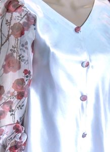 Pretty white satin dress 🌼🎀✨