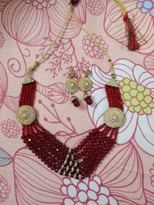 Beautiful Bridal Necklace With Earrings