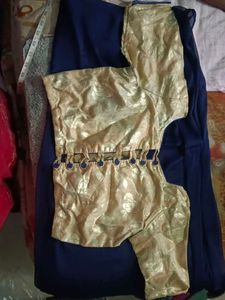 Back Neck Design With Side Zip Lining Blouse