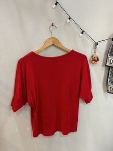 Combo: Zara Stripe Top ‼️ H&amp;M Red Tee
