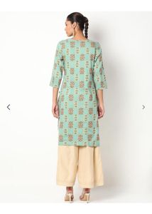 Floral Print Straight Kurta