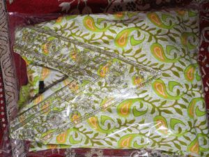 Lime &amp; Yellow Paisley Salwar Kameez Suit