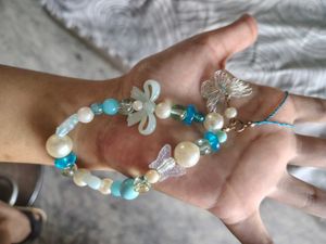 Beaded Butterfly Phone Charm