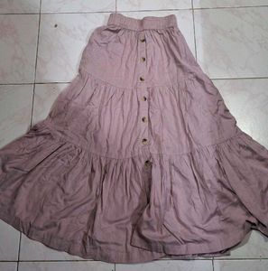 Baby Pink Long Skirt [xxs]