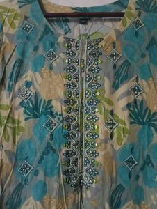 Floral Print Kurta