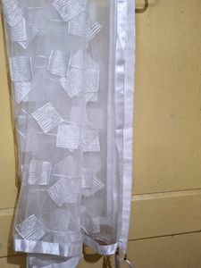 Net White Color Dupatta